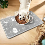 ZooFlex Diatomaceous Pet Feeding Mat – Quick-Dry Waterproof Dog & Cat Bowl Placemat