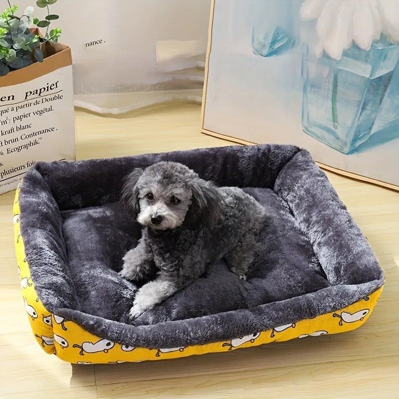 ZooFlex Soft Dog Sofa Bed – Warm Pet Cushion & Sleeping Mat for Dogs & Cats