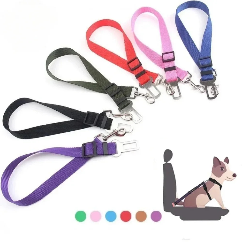 ZooFlex Adjustable Dog Car Seat Belt – Safety Harness Clip
