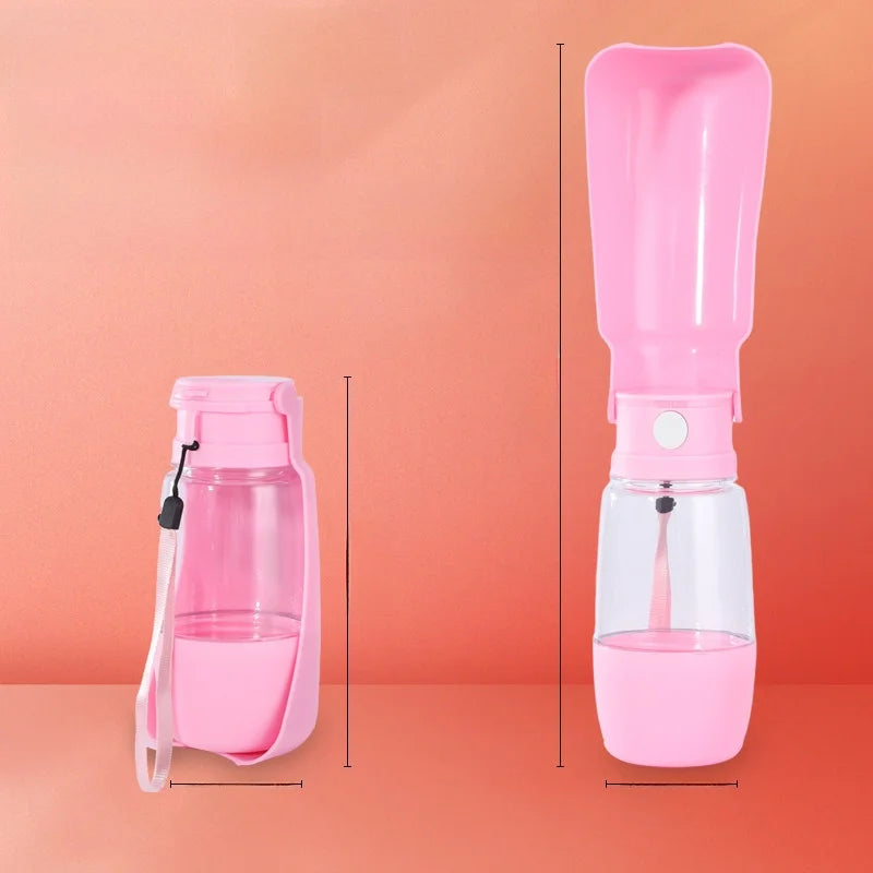 ZooFlex Portable Foldable Dog Water Bottle with Drinking Cup for Dogs & Cats