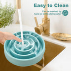 ZooFlex Slow Feeder Dog Bowl – Non-Slip Anti-Gulping Food Dish