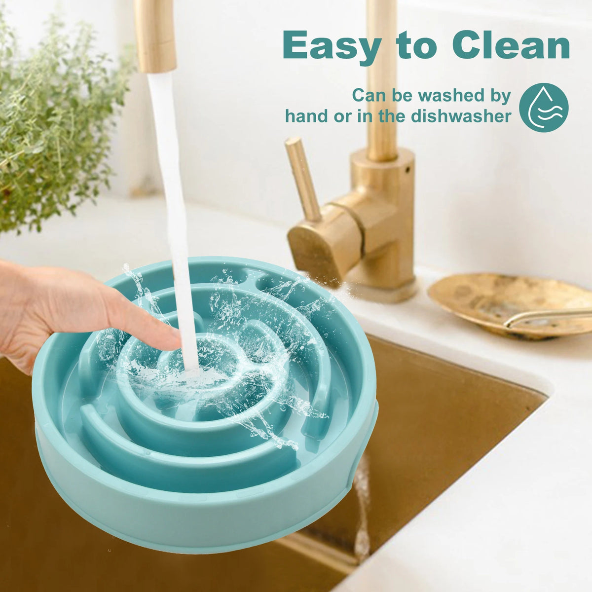 ZooFlex Slow Feeder Dog Bowl – Non-Slip Anti-Gulping Food Dish