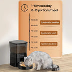 ZooFlex Automatic Cat & Dog Feeder – Programmable Dry Food Dispenser with Portion Control