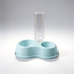 ZooFlex Double Pet Feeding Bowl – Automatic Water Dispenser for Dogs & Cats
