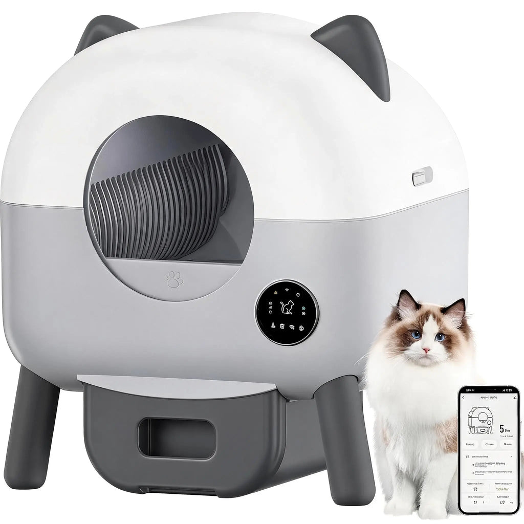 ZooFlex 76L Automatic Cat Litter Box – Smart WiFi Cleaning