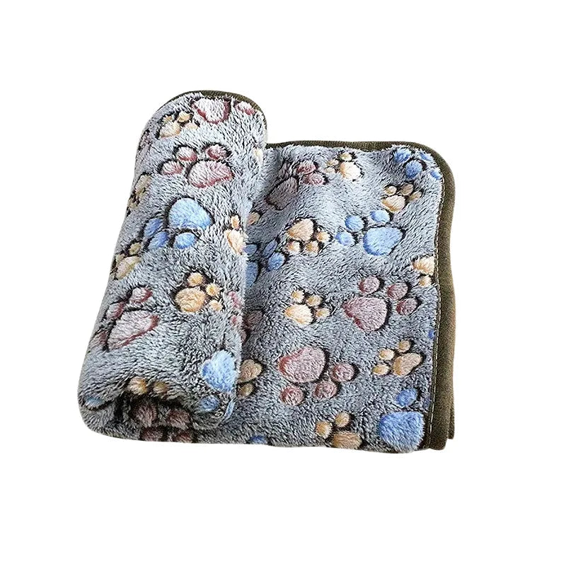 ZooFlex Soft Fluffy Pet Blanket – Warm Cartoon Cat & Dog Mat