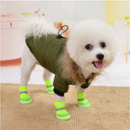 ZooFlex Winter Dog Coat – Lightweight Cotton Hooded Jacket for Small Dogs & Puppies