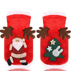 ZooFlex Christmas Dog Hoodie – Warm Santa & Elk Winter Coat for Small & Medium Dogs