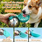 ZooFlex Portable Stainless Steel Dog Water Bottle with Bowl – Leak-Proof Travel Dispenser