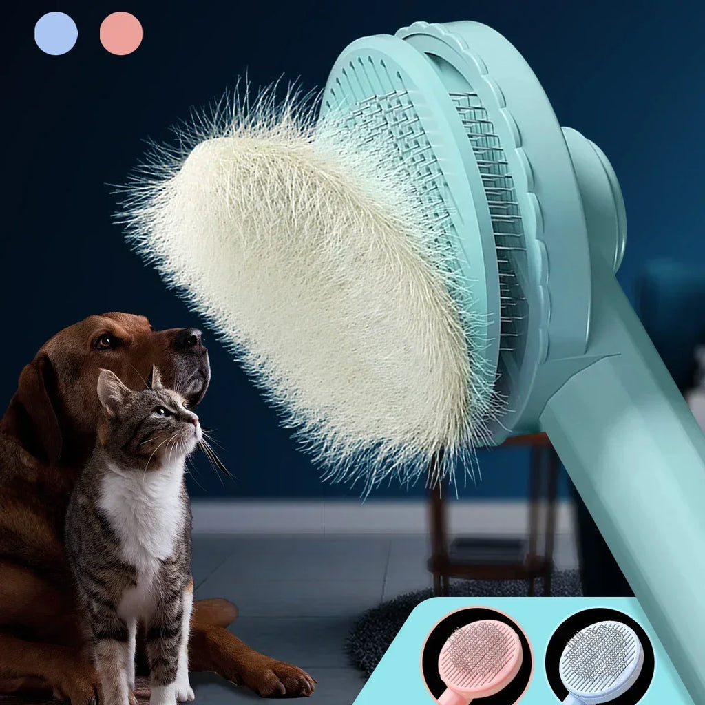 ZooFlex Cat Grooming Brush – Pet Hair Removal & Gentle Deshedding Comb for Dogs & Cats