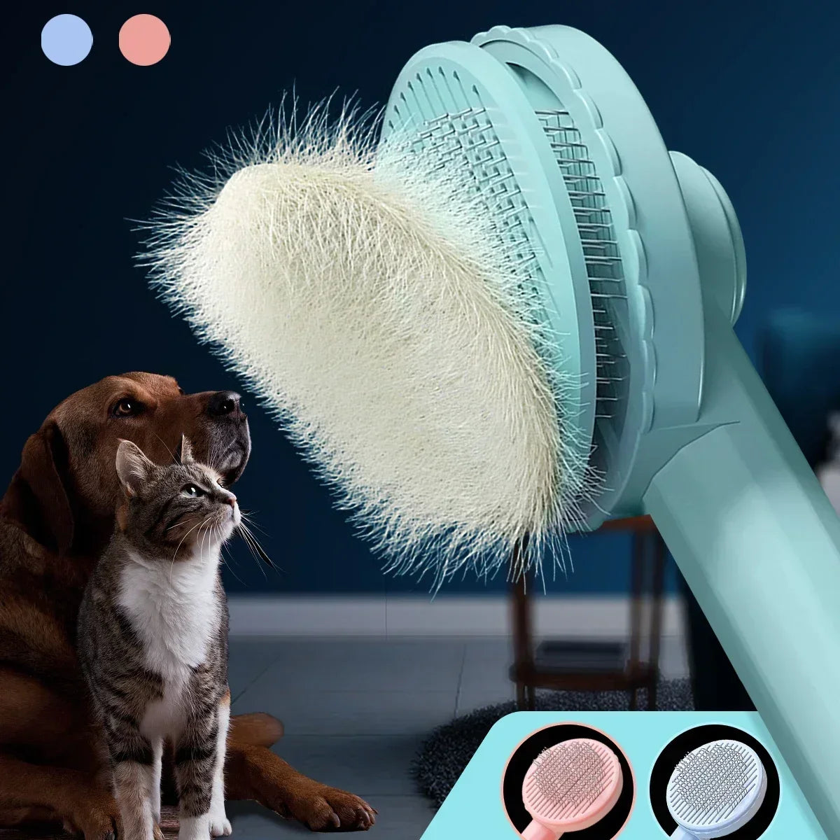 ZooFlex Cat Grooming Brush – Pet Hair Removal & Gentle Deshedding Comb for Dogs & Cats