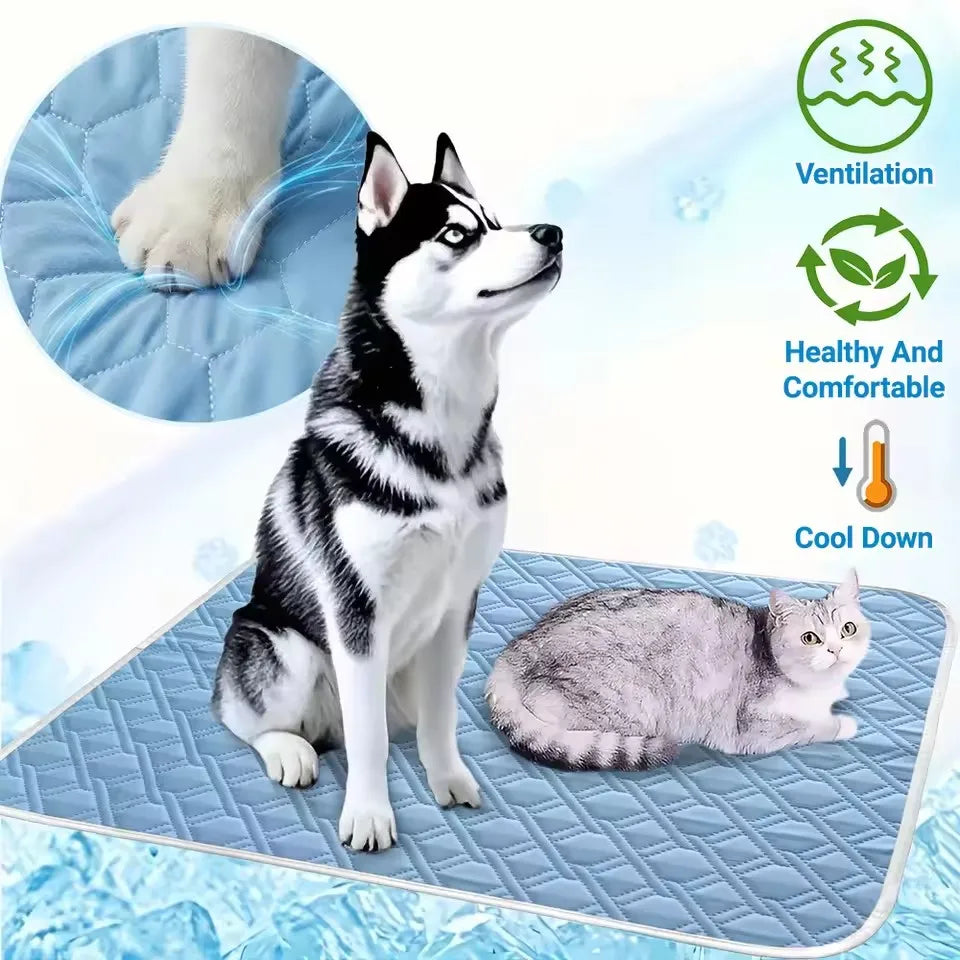 ZooFlex Pet Cooling Mat – Soft Summer Cooling Bed & Sleeping Pad for Dogs & Cats