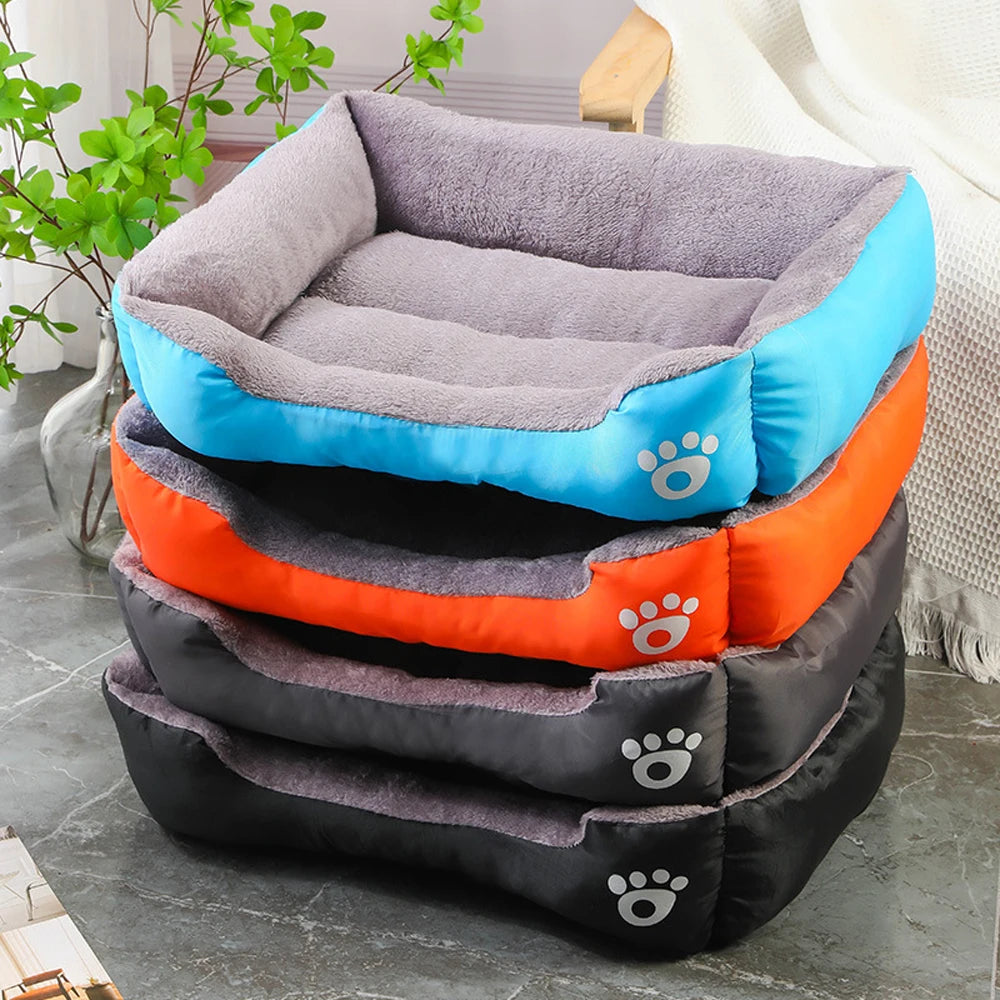 ZooFlex Washable Dog Sofa Bed – Soft Warm Square Cushion for Dogs & Cats