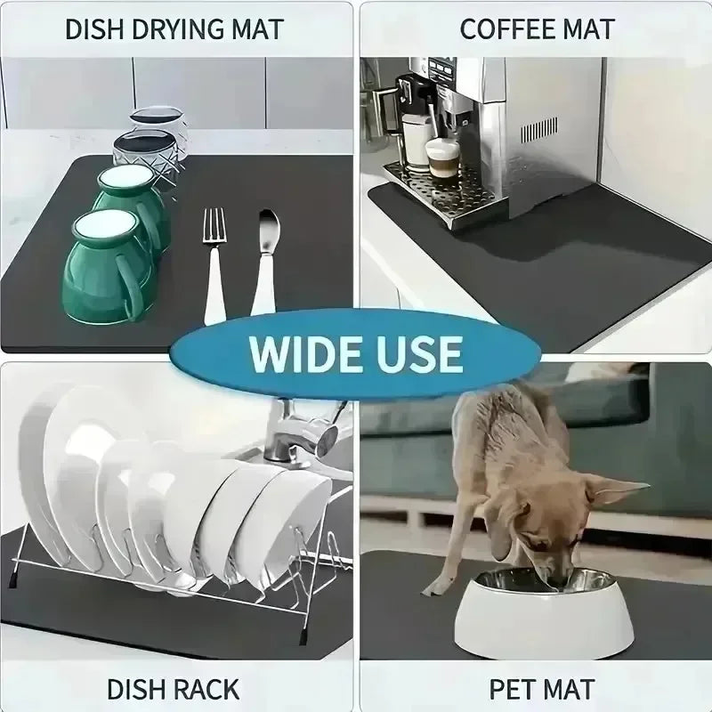 ZooFlex Waterproof Pet Feeding Mat – Non-Slip Paw Print Dog & Cat Bowl Mat