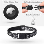 ZooFlex AirTag Cat Collar – Reflective Breakaway Collar with Bell