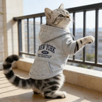 ZooFlex Warm Dog Hoodie – Letter Print Sweatshirt with Pocket for Dogs & Cats