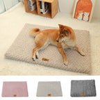 ZooFlex 3D Sponge Dog Bed – Washable Faux Fur Cover & Non-Slip Pet Crate Mattress
