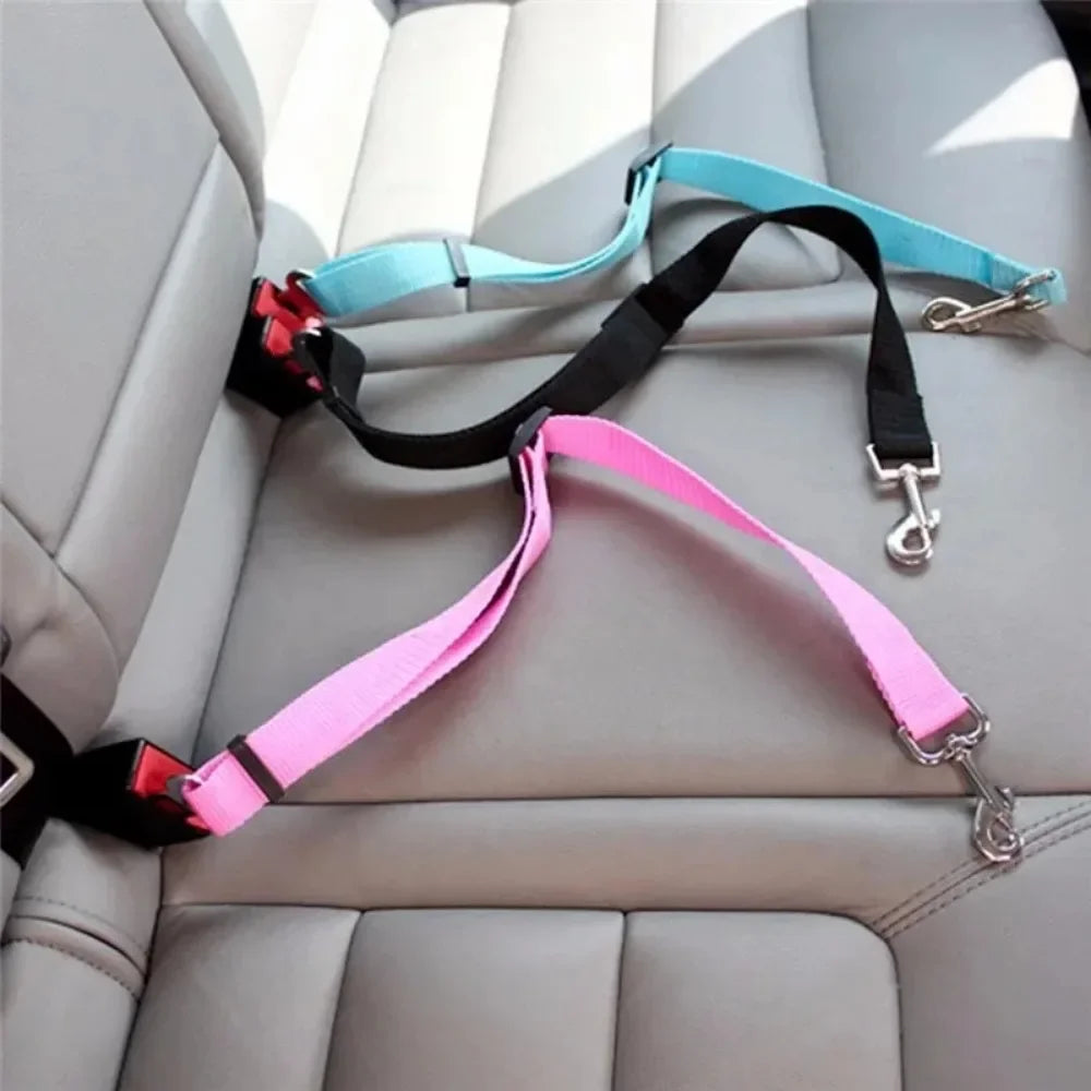ZooFlex Adjustable Dog Car Seat Belt – Safety Harness Clip