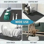 ZooFlex Checkered Pet Feeding Mat – Non-Slip Spill-Resistant Dog & Cat Bowl Mat