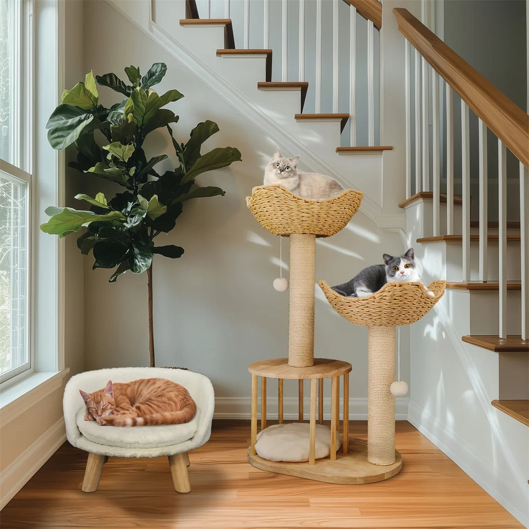 ZooFlex 3-Tier Cat Tree – Indoor Climbing Tower & Scratching Post