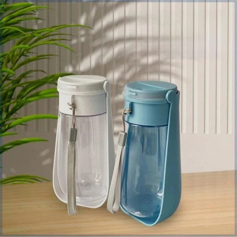 ZooFlex Portable Foldable Dog Water Bottle with Drinking Cup for Dogs & Cats