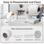 ZooFlex 65L Smart Cat Litter Box – WiFi Self-Cleaning