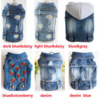 ZooFlex Denim Dog Jacket – Stylish Cowboy Jeans Vest for Dogs & Cats (XS–2XL)