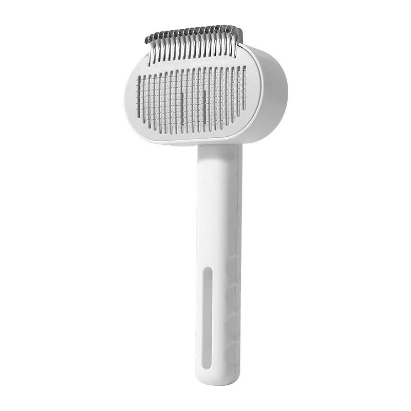 ZooFlex 2-in-1 Pet Grooming Brush – Self-Cleaning Deshedding & Detangling Tool for Dogs & Cats