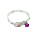 ZooFlex Glow-in-the-Dark Cat Collar – Adjustable Paw Print Design