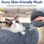 ZooFlex Round Plush Dog & Cat Bed – Super Soft Warm Pet Bed (40–90cm)