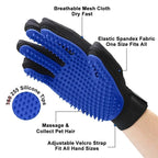 ZooFlex Silicone Pet Grooming Glove – Dog & Cat Hair Removal Bath Brush