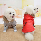ZooFlex Winter Dog Coat – Lightweight Cotton Hooded Jacket for Small Dogs & Puppies
