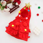ZooFlex Christmas Tree Pet Costume – Dog & Cat Holiday Cape Outfit