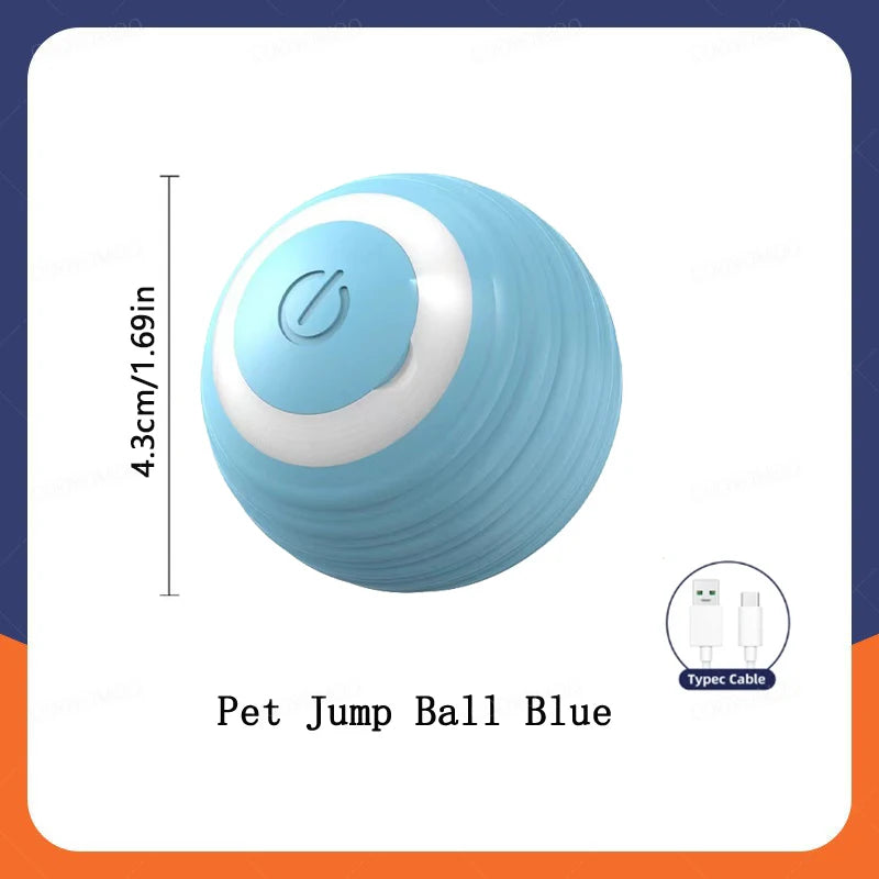 ZooFlex Smart Interactive Cat Toy Ball – Automatic Rolling USB Rechargeable Pet Toy