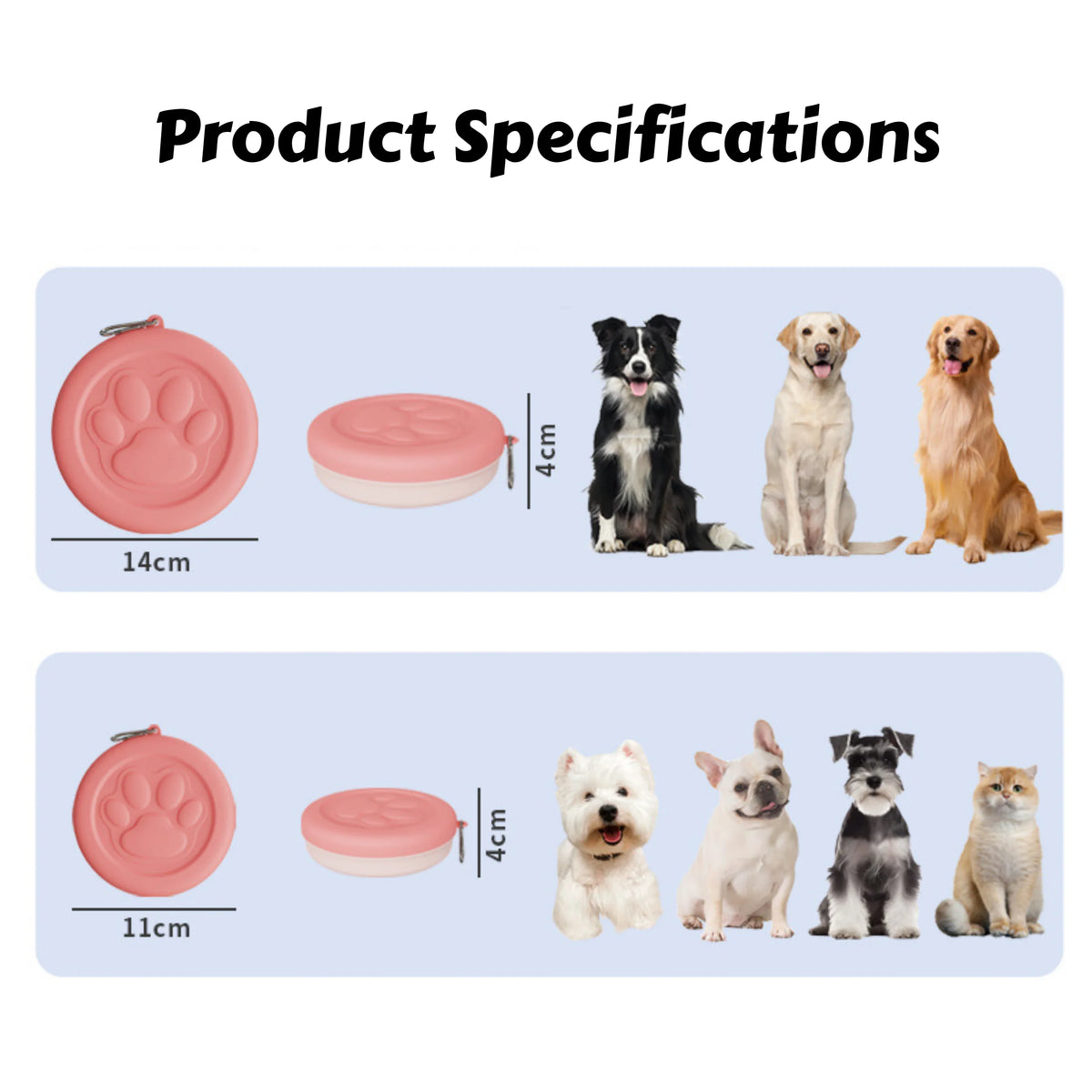 ZooFlex 2-in-1 Portable Pet Bowl – Travel Food & Water Dish