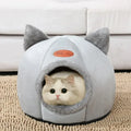 ZooFlex Cozy Cat Cave Bed – Soft Semi-Enclosed Pet Sleeping Nest