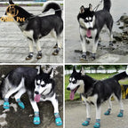 ZooFlex Waterproof Silicone Dog Boots – Anti-Slip Rain & Snow Shoes for Medium & Large Dogs