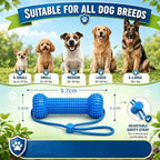 ZooFlex Rubber Dog Bone Chew Toy – Durable Rope Puppy Training Toy