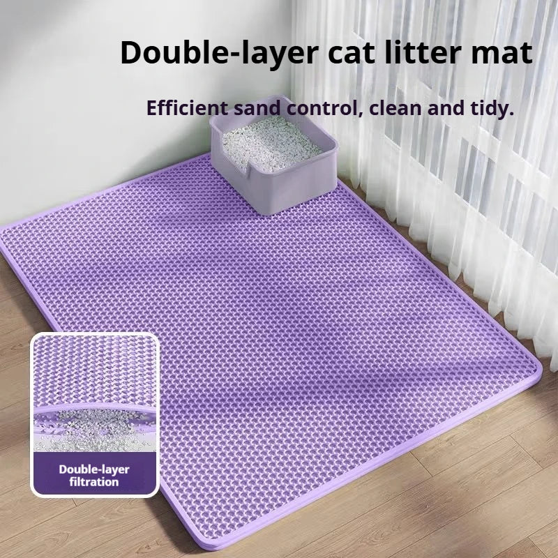ZooFlex EVA Cat Litter Mat – Waterproof Double-Layer Design