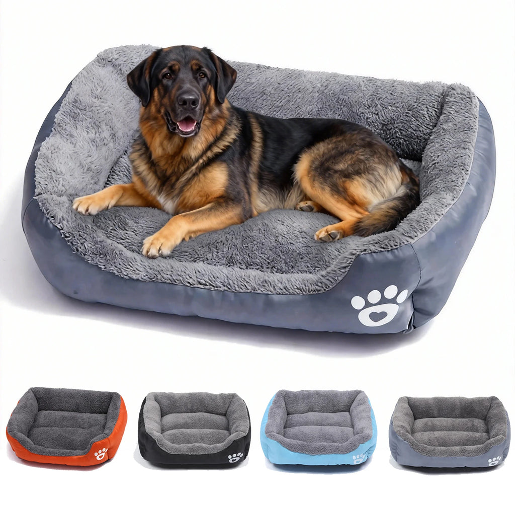 ZooFlex Washable Dog Sofa Bed – Soft Warm Square Cushion for Dogs & Cats