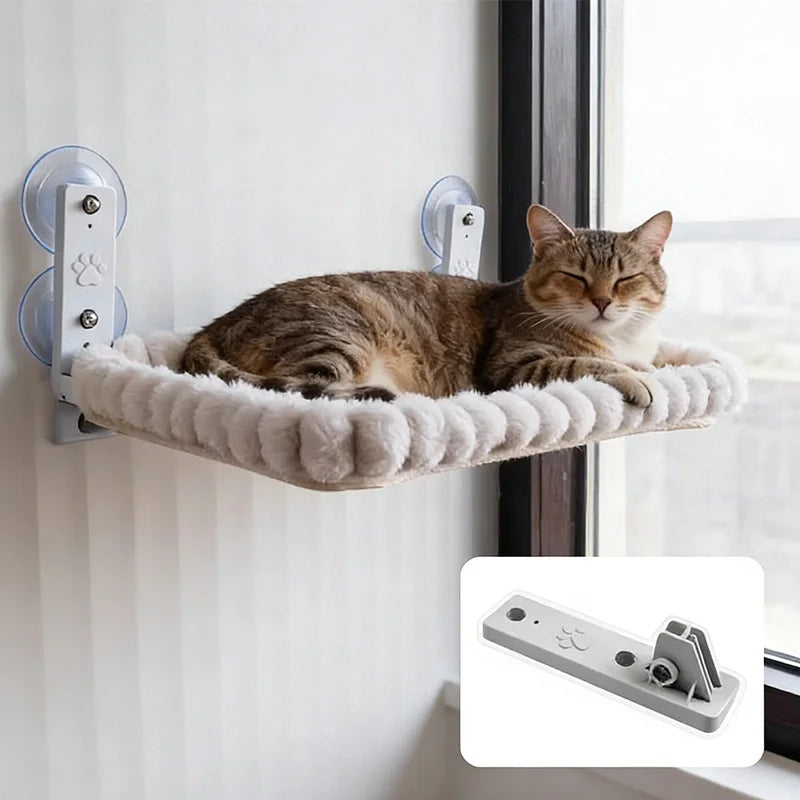 ZooFlex Cat Window Hammock – Suction Cup Window Perch for Indoor Cats