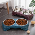 Zooflex DiamondDine – Non-Slip Double Pet Bowl