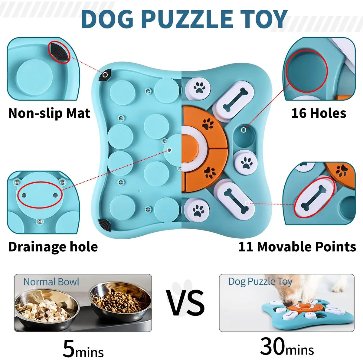 Zooflex BrainPaws – Interactive Dog Puzzle Feeder