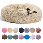 ZooFlex Round Plush Dog & Cat Bed – Super Soft Warm Pet Bed (40–90cm)