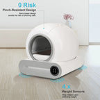 ZooFlex 65L Smart Cat Litter Box – WiFi Self-Cleaning