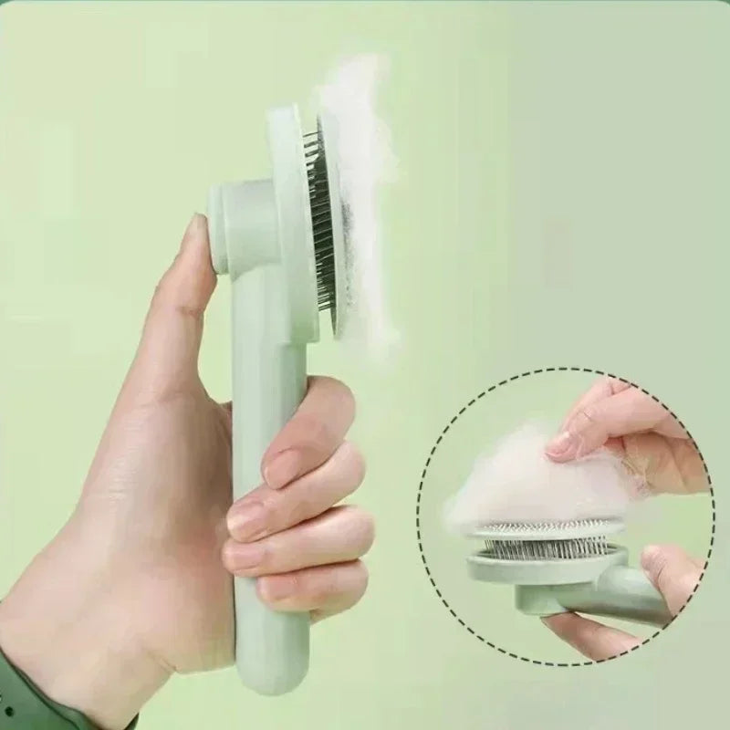 ZooFlex Cat Grooming Brush – Pet Hair Removal & Gentle Deshedding Comb for Dogs & Cats