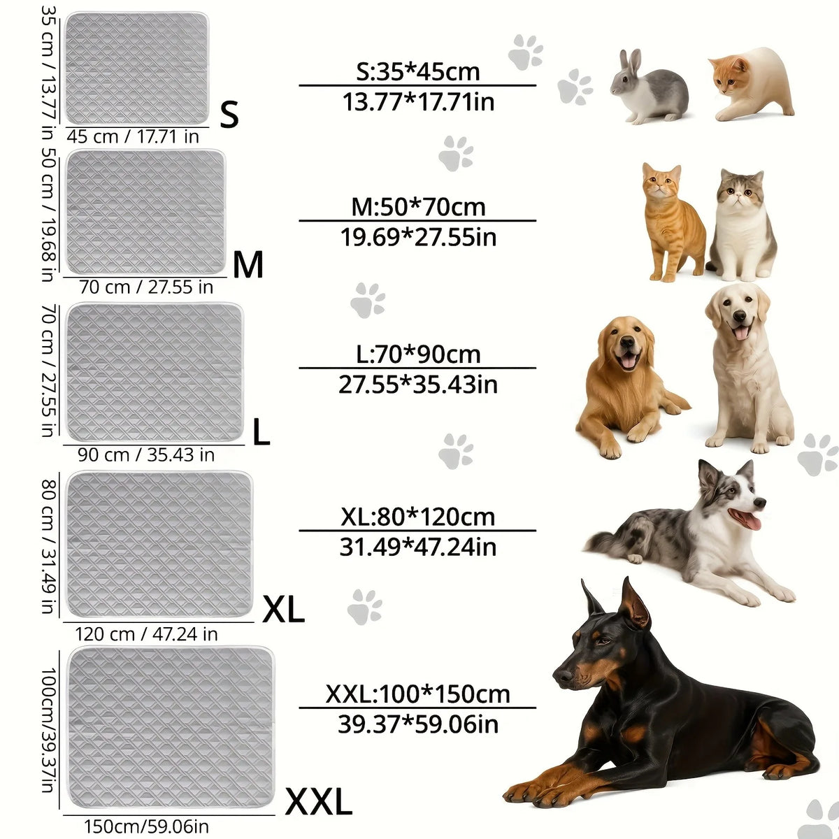 ZooFlex Pet Cooling Mat – Soft Summer Cooling Bed & Sleeping Pad for Dogs & Cats