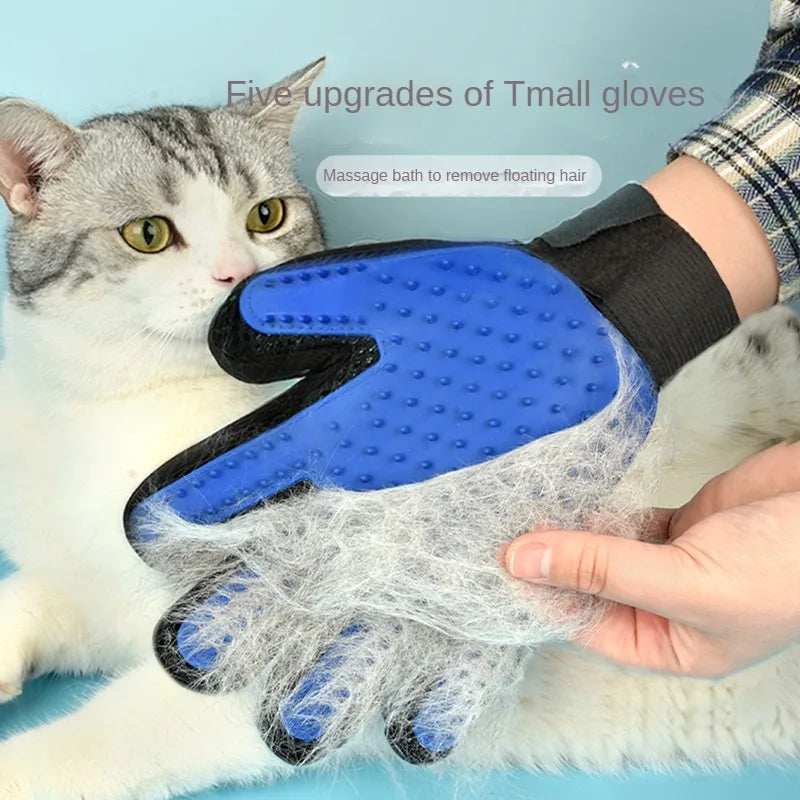 ZooFlex Silicone Pet Grooming Glove – Dog & Cat Hair Removal Bath Brush