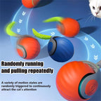 ZooFlex Interactive Cat Toy Ball – Smart Touch-Activated Plush Squeaky Toy