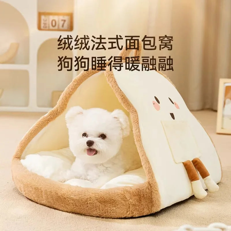 ZooFlex Winter Warm Dog Bed – Soft Thickened Non-Slip Pet Sleeping Mat for Dogs & Cats
